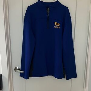 Colosseum Blue and Yellow Quarter-Zip Pullover
